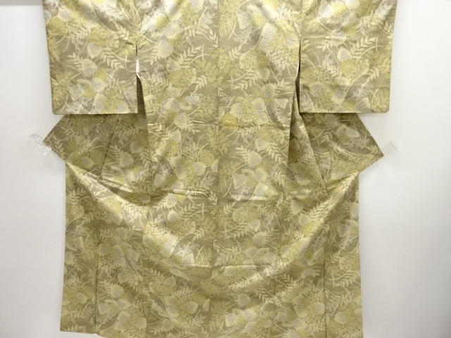 JAPANESE KIMONO / OMESHI / NISHIJIN-ORI / WOVEN PLANTS